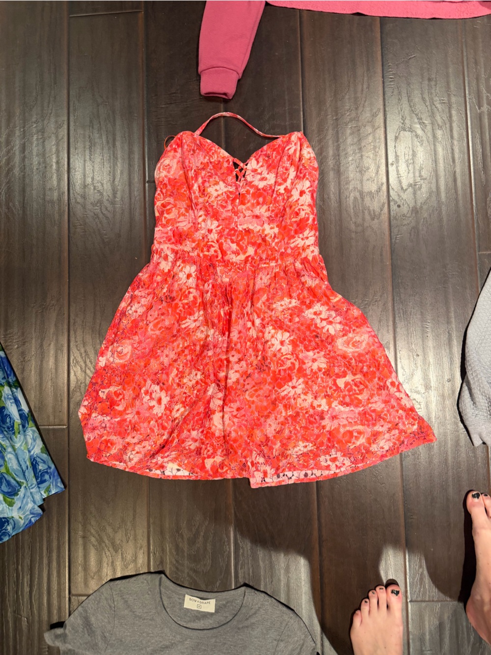 Guess Coral-Pink Floral dress